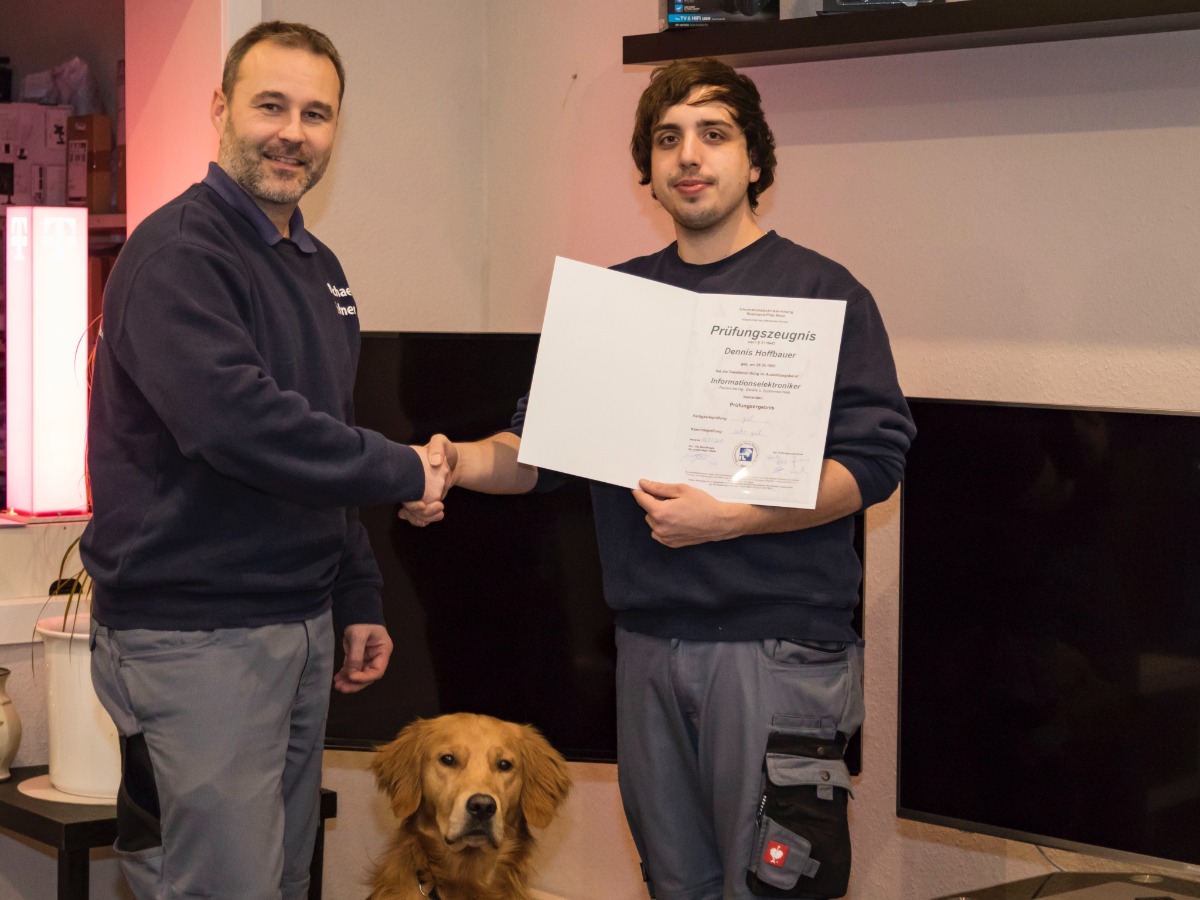 Gesellenbrief Innungsbester Dennis Hoffbauer